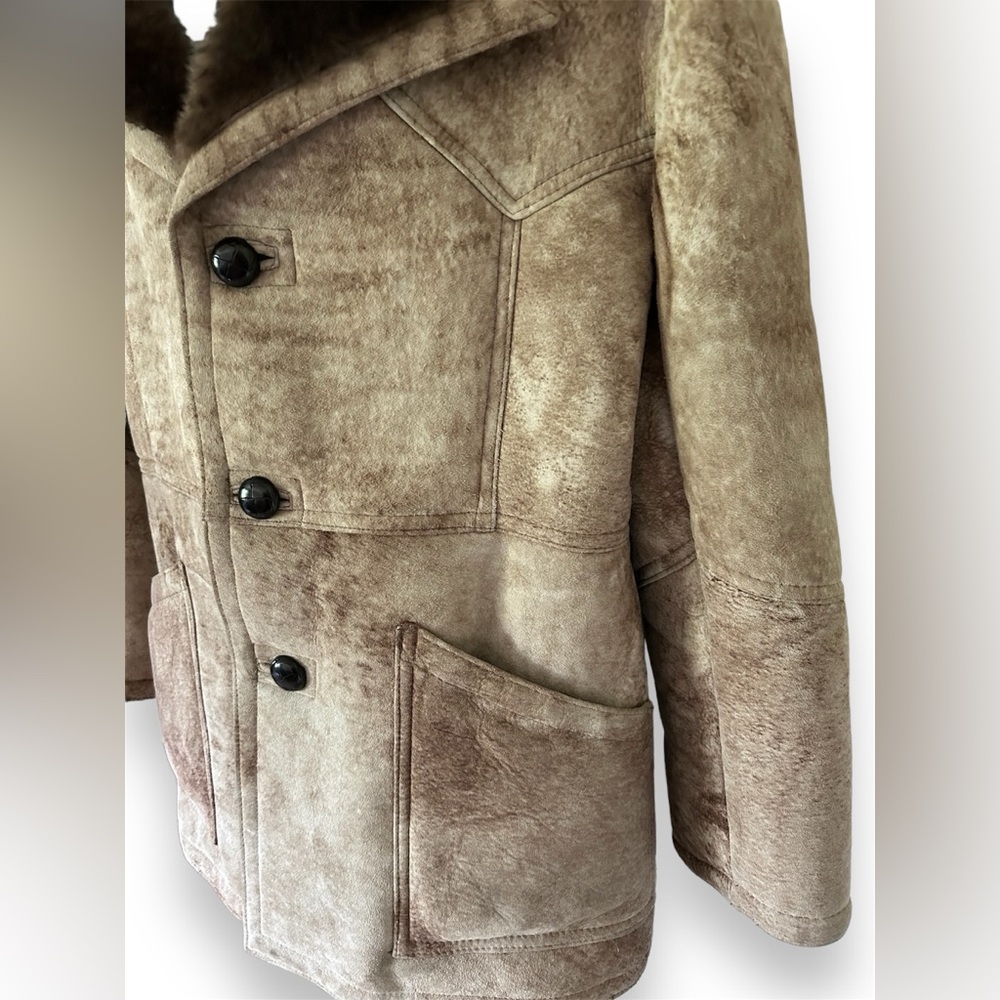 Vintage The Sheepskin Traders Sheepskin Coat Size… - image 4